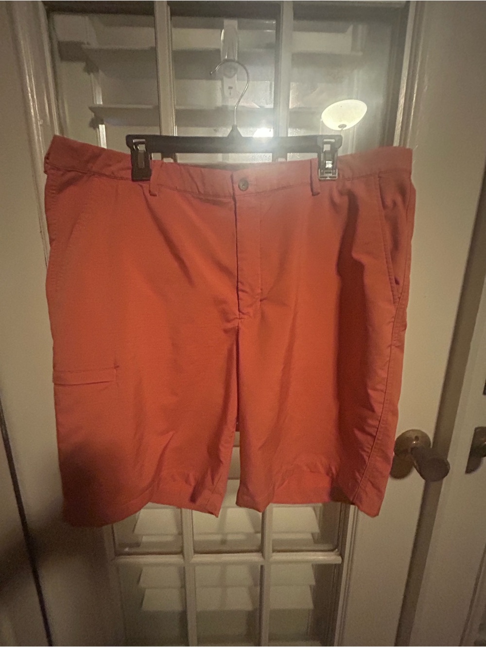 Greg Norman Collection Coral Orange Cargo Shorts